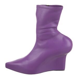 Givenchy leather wedge booties